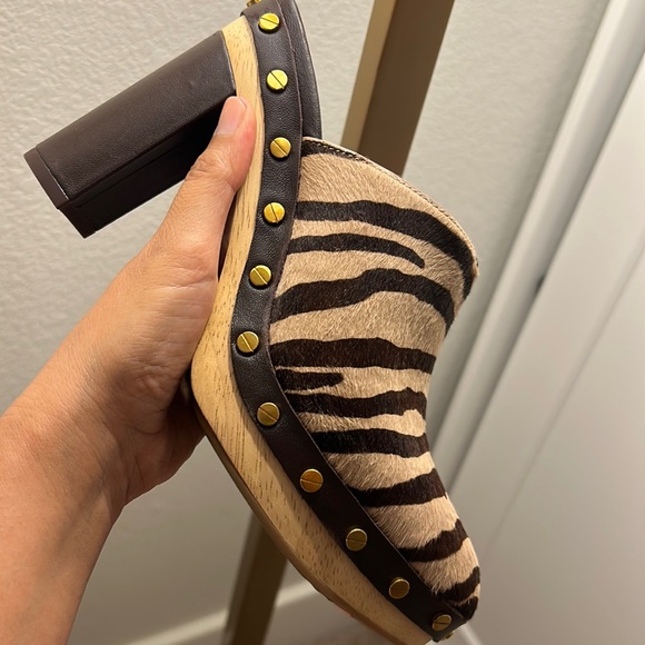 Veronica Beard NEW IN BOX Animal print Clogs US 6 - Picture 2 of 5